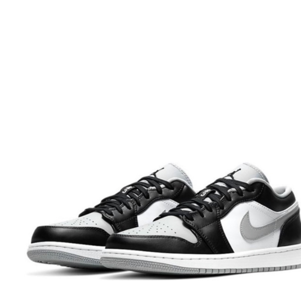 Air Jordan 1 Low Shadow Sneaker Black White Grey